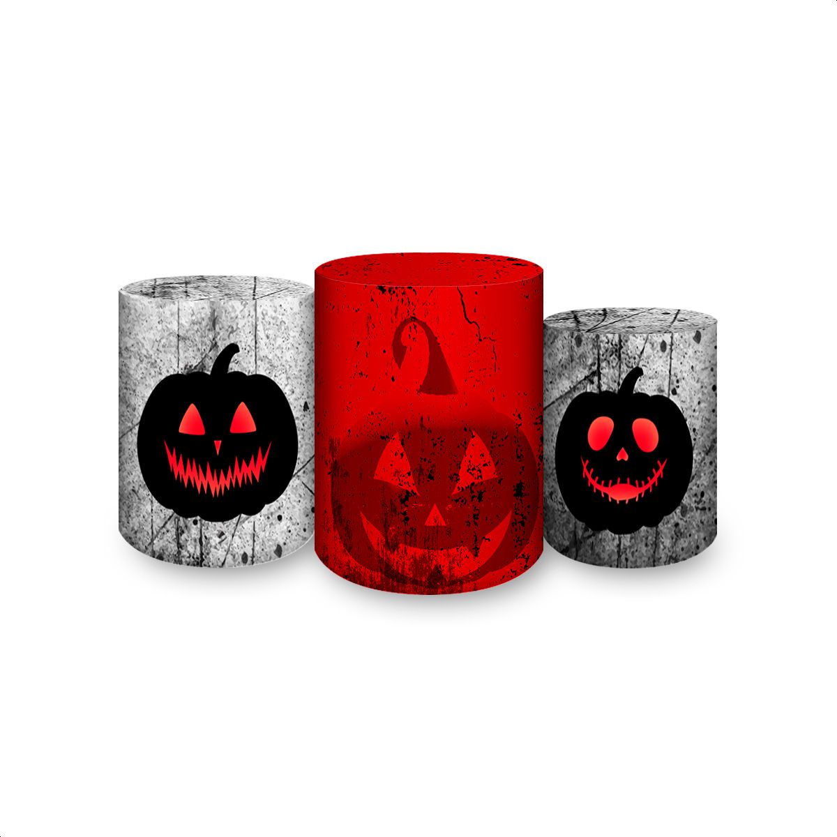 Trio de Cilindros Tema Halloween 7163 - Trio de Cilindros 7163 - Painel Festivo