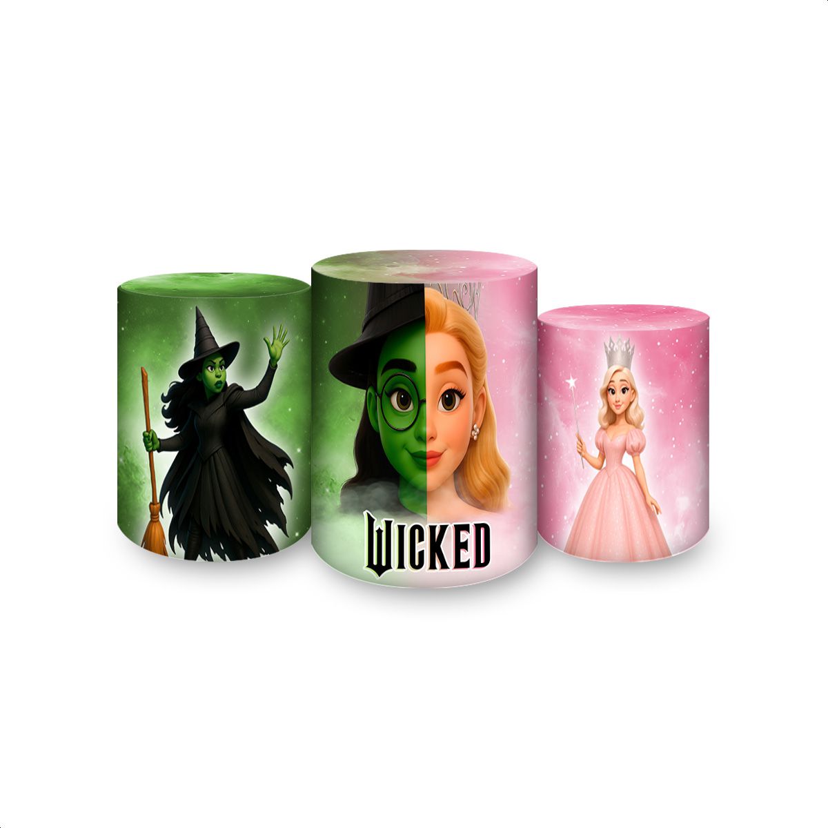 Trio de Cilindros Tema Wicked 7169 - Trio de Cilindros 7169 - Painel Festivo