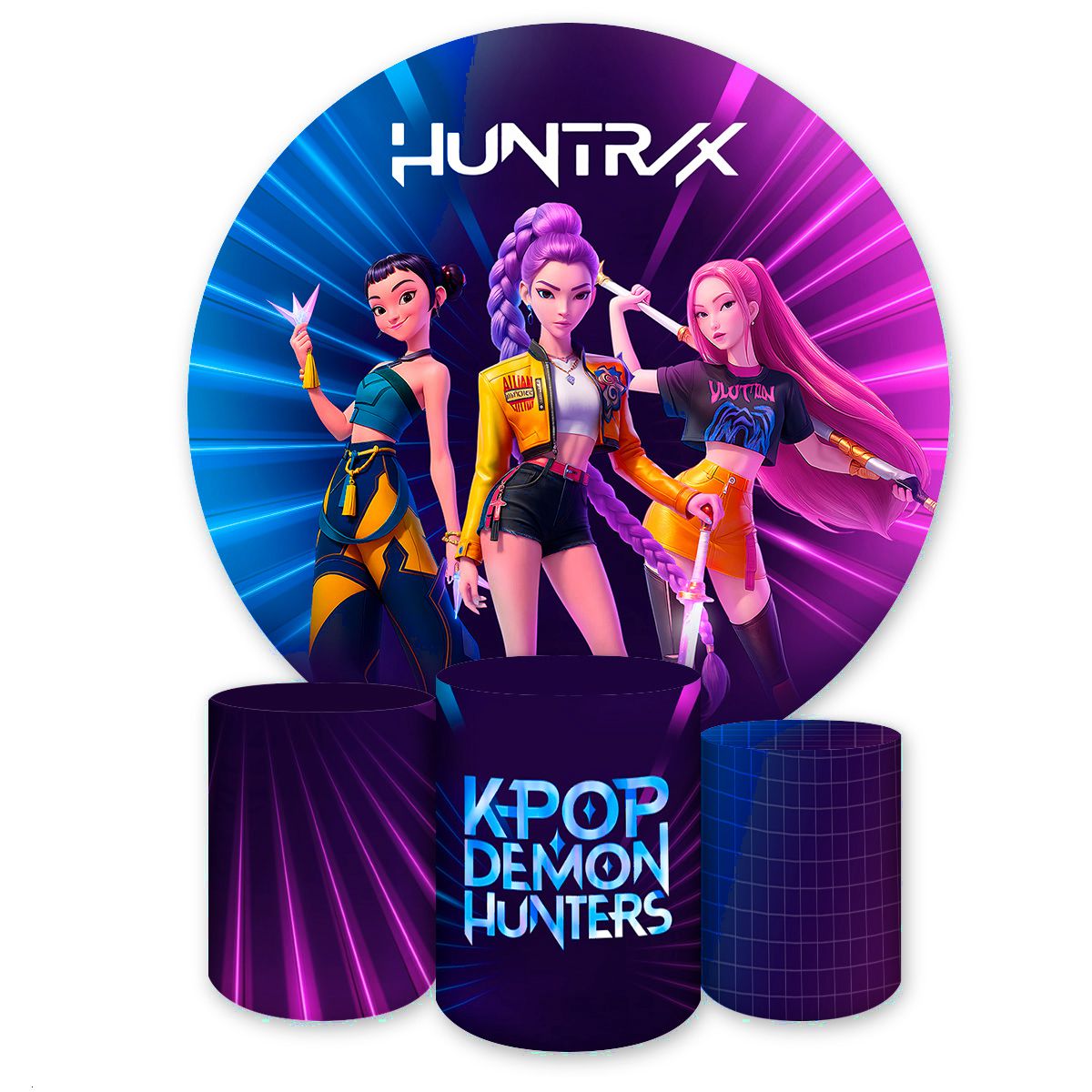 Kit Completo Tema Guerreiras do K-Pop 7157 - Kit Completo 7157 - Painel Festivo