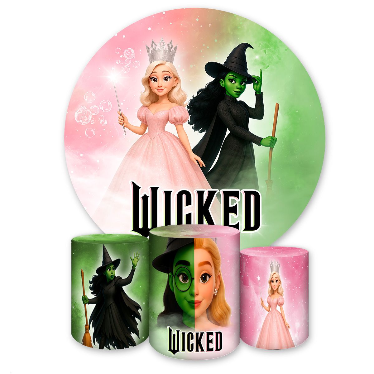 Kit Completo Tema Wicked 7169 - Kit Completo 7169 - Painel Festivo