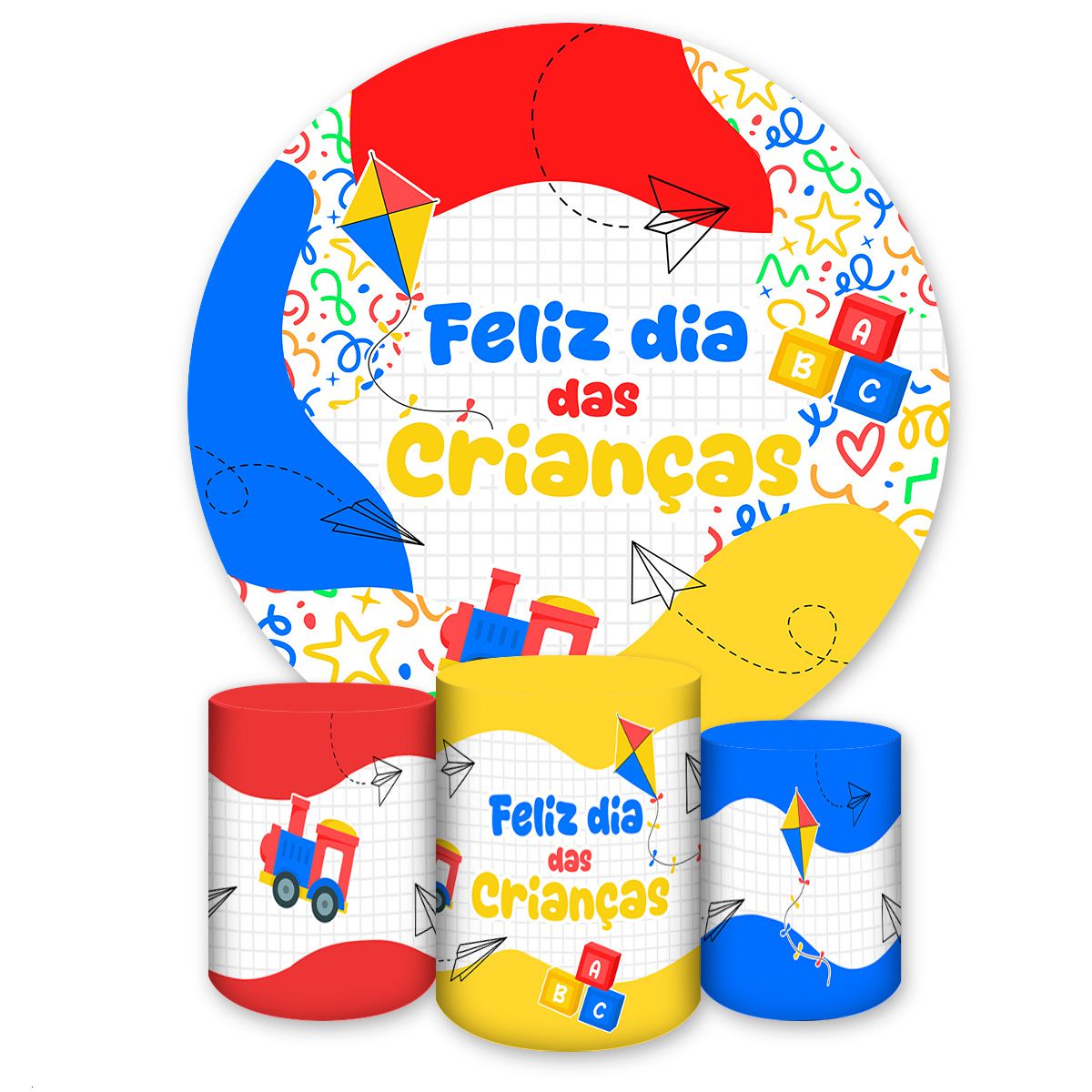 Kit Completo Tema Dia das Crianças 7164 - Kit Completo 7164 - Painel Festivo