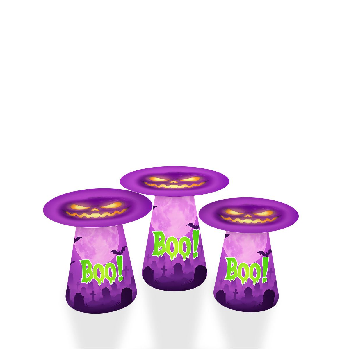 Kit Mesa Cone Tema Halloween 7162 - Kit Mesa Cone 7162 - Painel Festivo