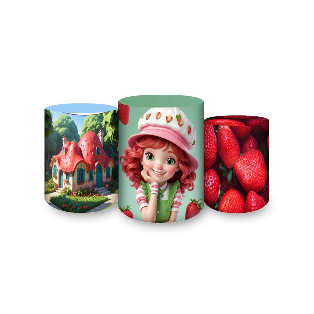 Trio Capas Cilindros Subl... - Painel Festivo