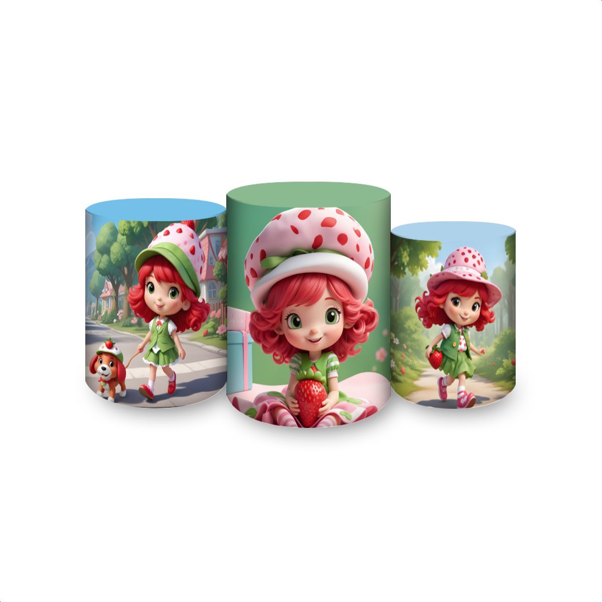 Trio Capas Cilindros Subl... - Painel Festivo