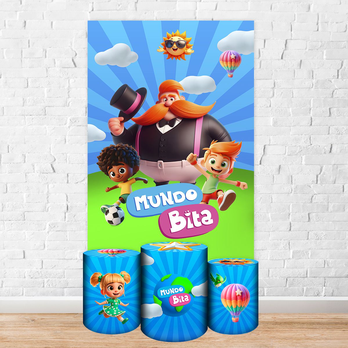 Capa Painel Retangular + cilindros Sublimados Tema Divertidamente 2042 ...