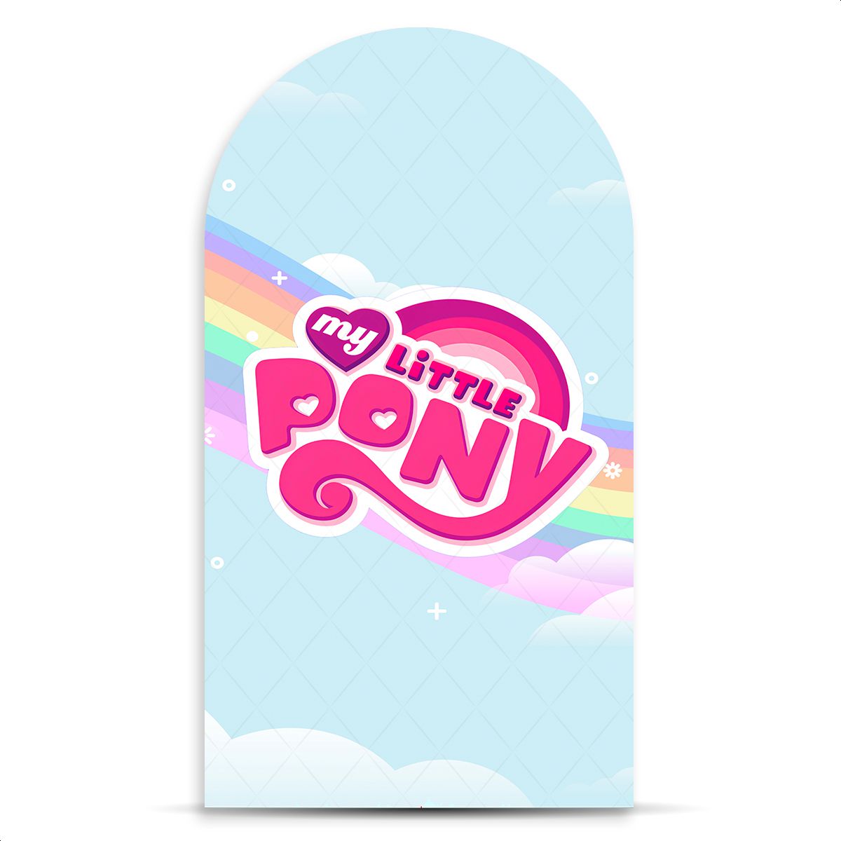 Capa Painel Romano Sublimado Tema My Little Pony 2... - Painel Festivo