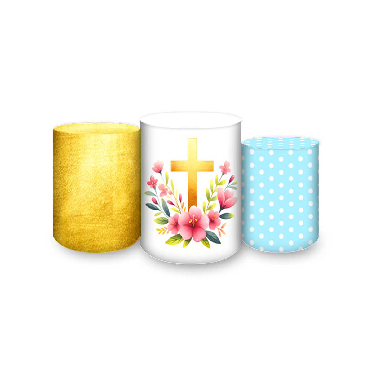 Trio Capas Cilindros Subl... - Painel Festivo