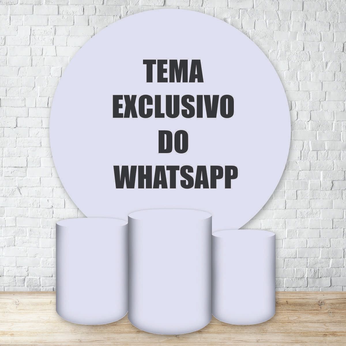 Kit 4 Capas Tema Exclusivo do WhatsApp - Kit 4 capas Escolha Seu Tema - Painel Festivo