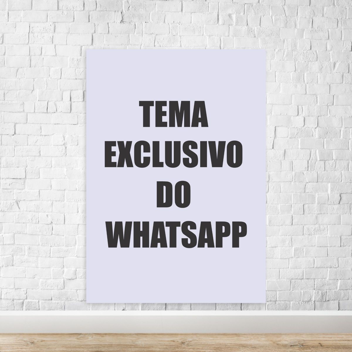 Retangular Tema Exclusivo do WhatsApp - Retangular Escolha Seu Tema - Painel Festivo