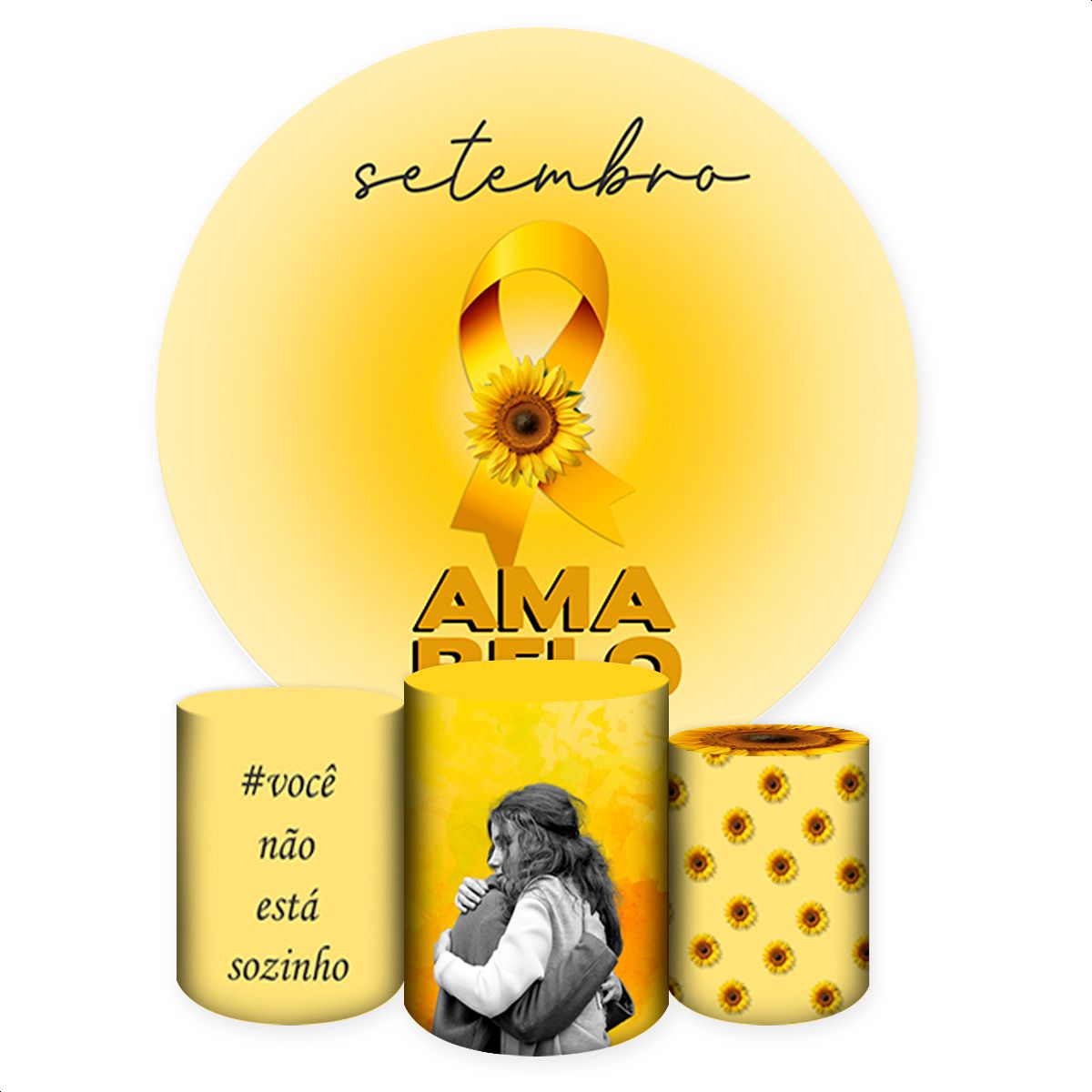  Capa Painel + Trio Capas... - Painel Festivo