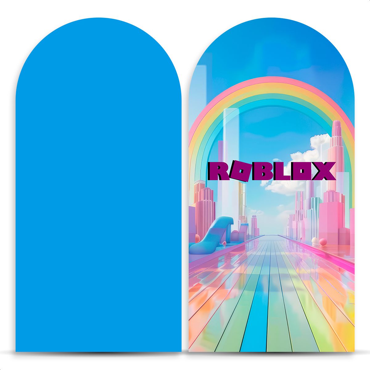 Capa Painel Romano Sublimado Tema Roblox 2715 - P... - Painel Festivo