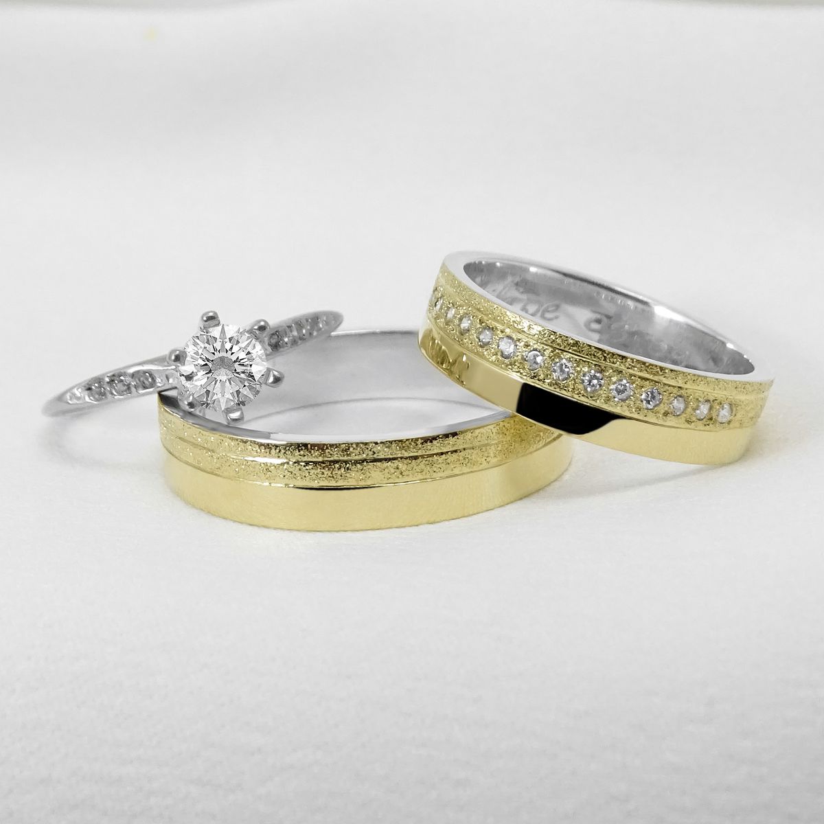 Aliança de Casamento em Ouro 5mm interno prata For... - PIPPER JOIAS