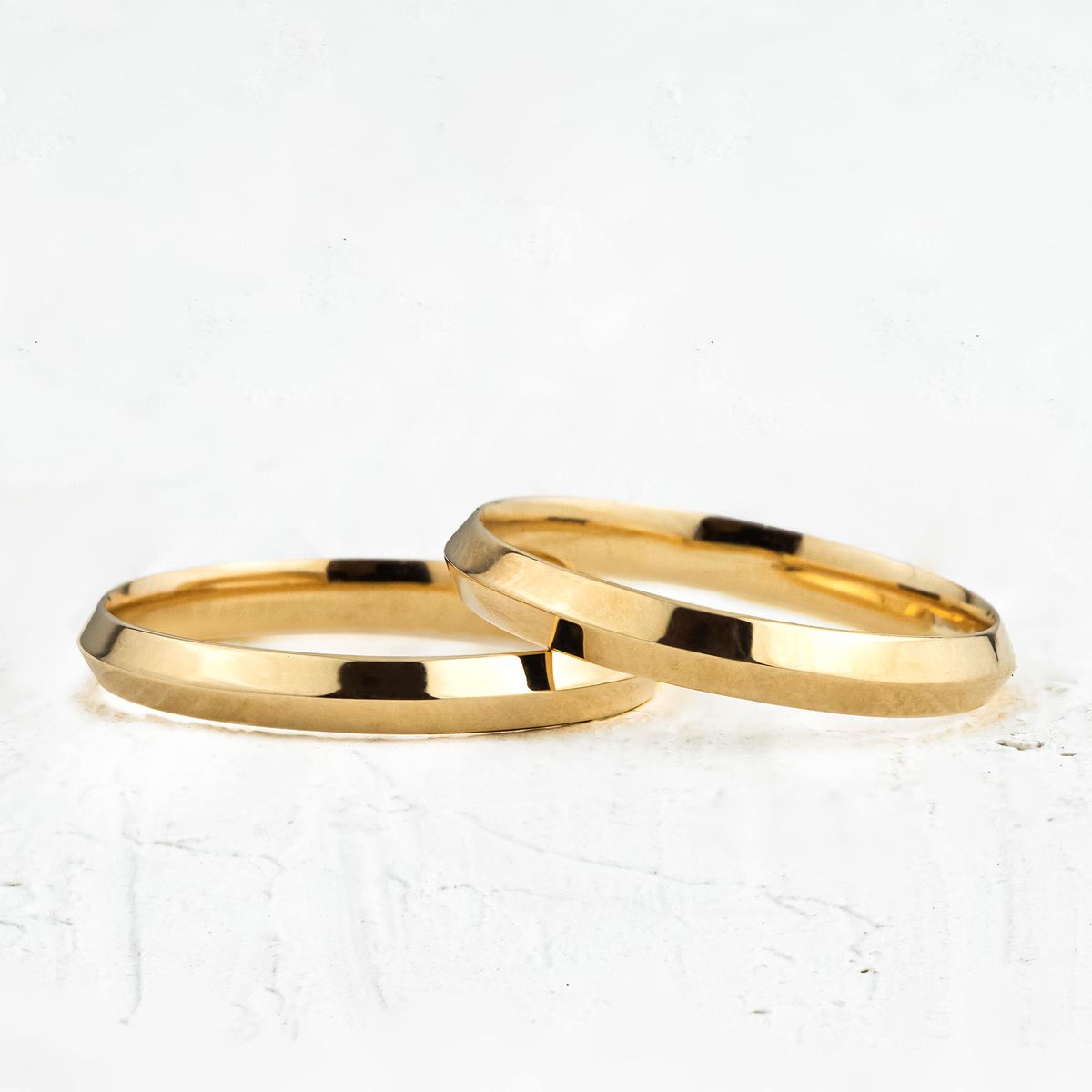 Aliança de Casamento em Ouro 3mm Ícaros - Par - Rosê & Co.