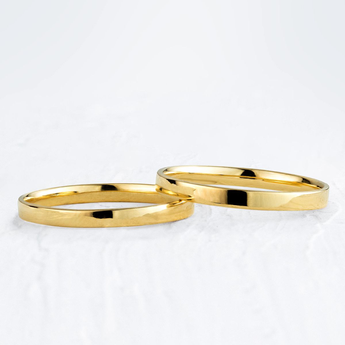 Aliança de Casamento em Ouro 2mm Reta Mônaco - Par - Rosê & Co.