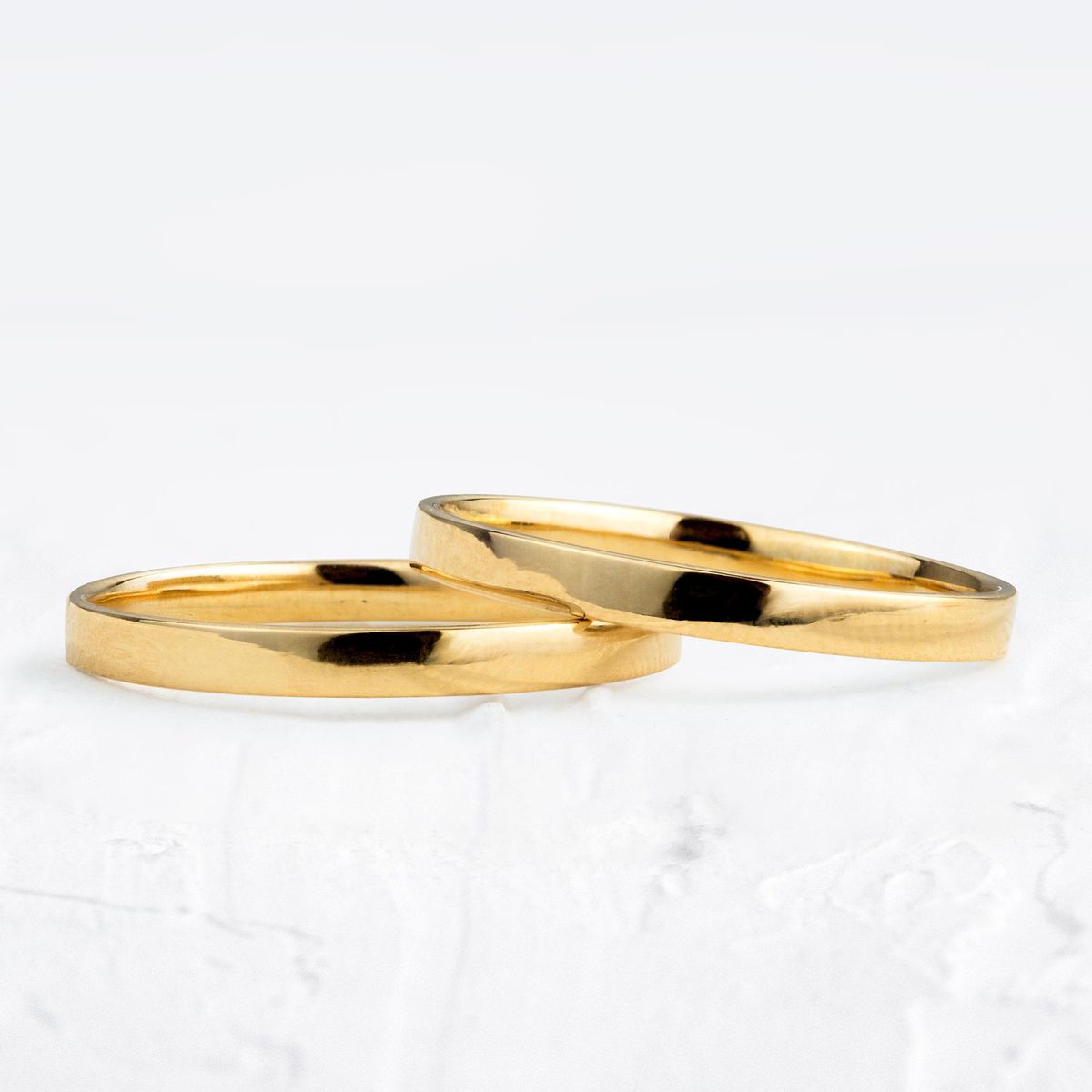 Aliança de Casamento em Ouro 2mm Reta Mônaco - Par - Rosê & Co.