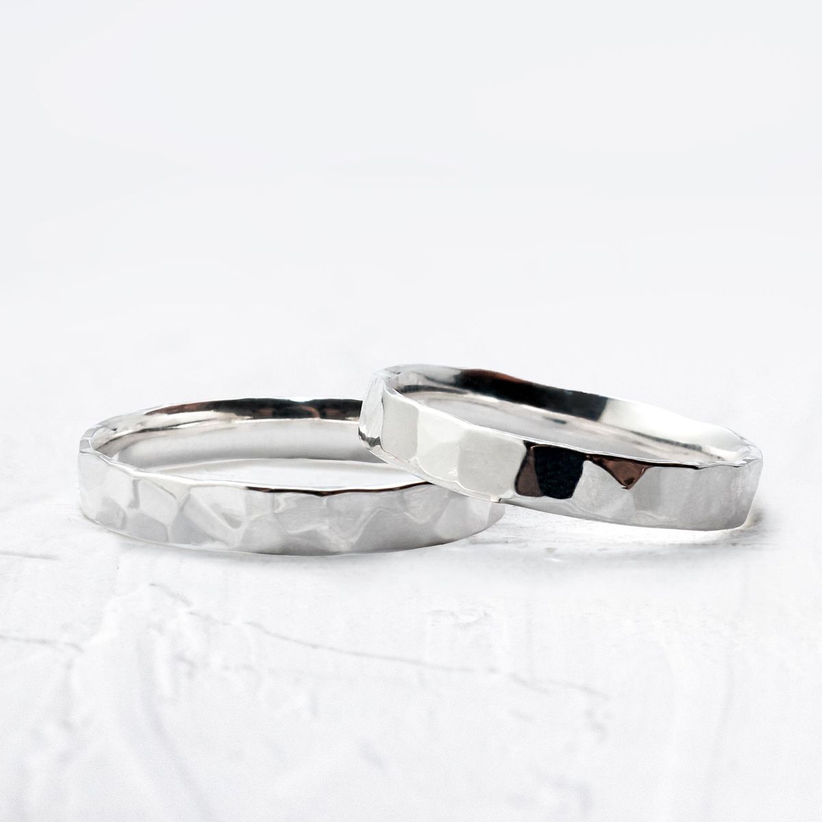 Aliança de Namoro em Prata esterlina 925 3mm Forggia - Par - Rosê & Co.