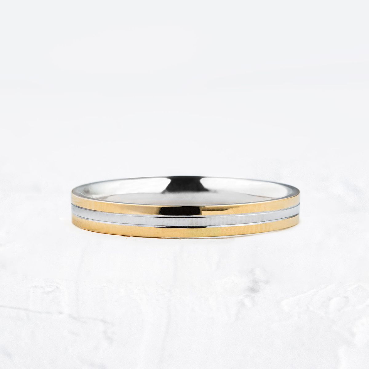 Aliança de Casamento Revestida em Ouro 4mm Napoli - Unidade - Rosê & Co.