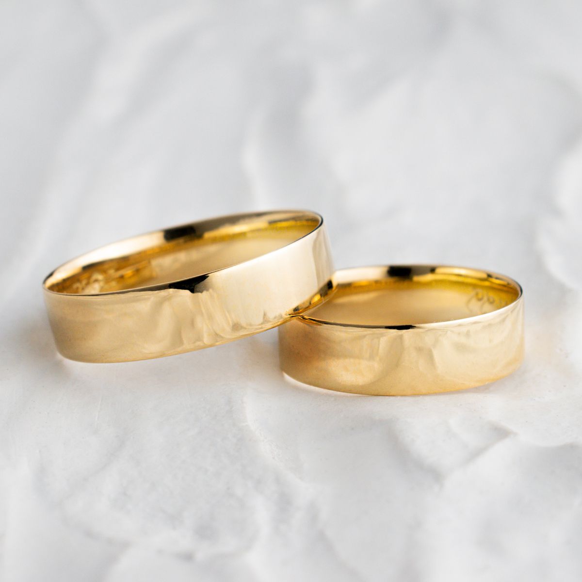 Aliança de Casamento em Ouro 5mm Reta Bahamas - Par - Rosê & Co.