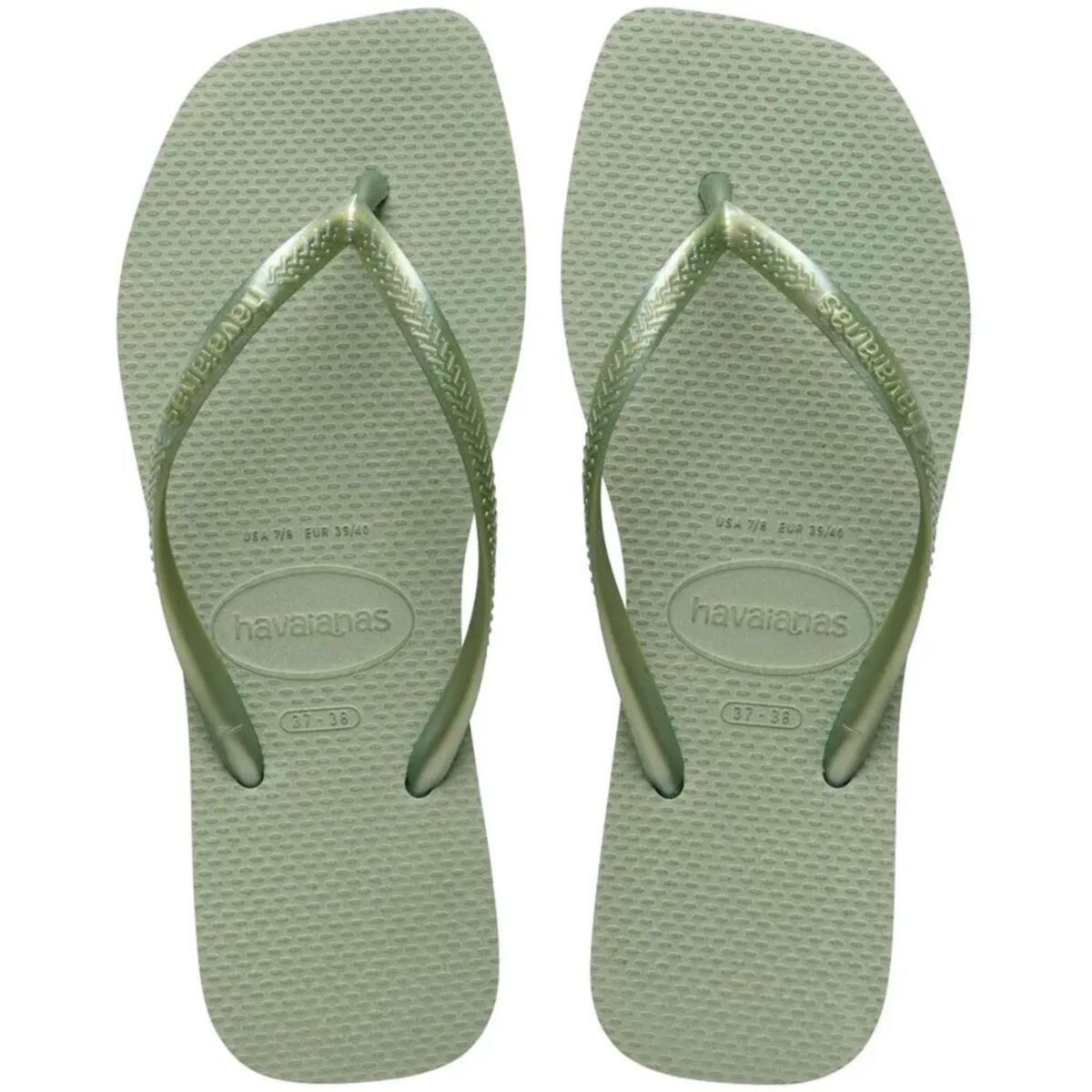 Chinelo Havaianas Slim Square - Smoke Green