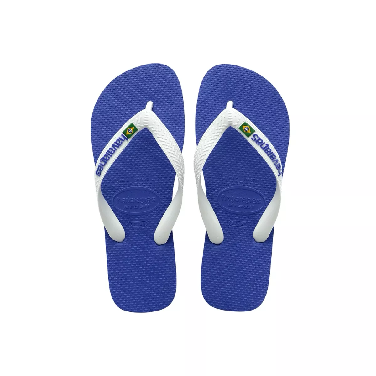 Chinelo Havaianas Top Brasil Logo -Azul Naval