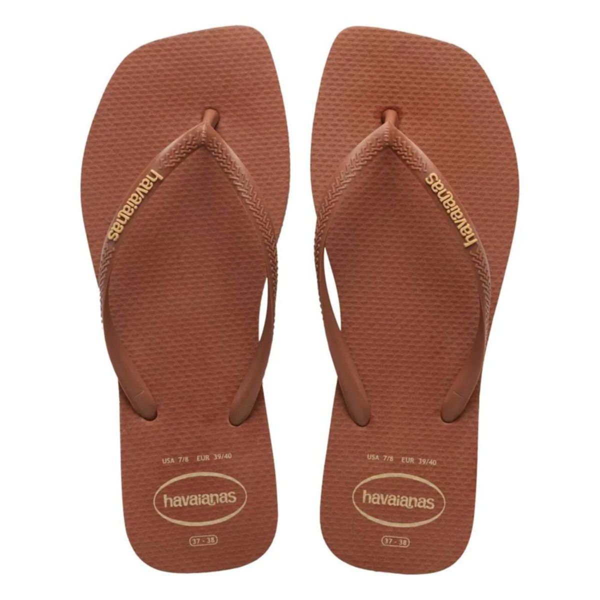 Havaianas Feminino Slim Square Pop UP-Ferrugem