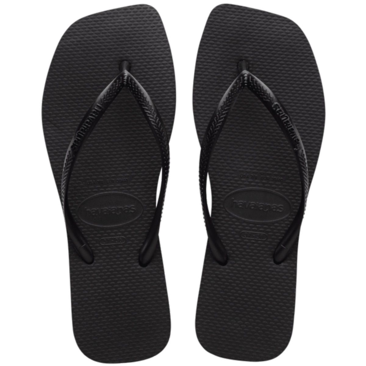 Chinelo Havaianas Slim Square - Preto