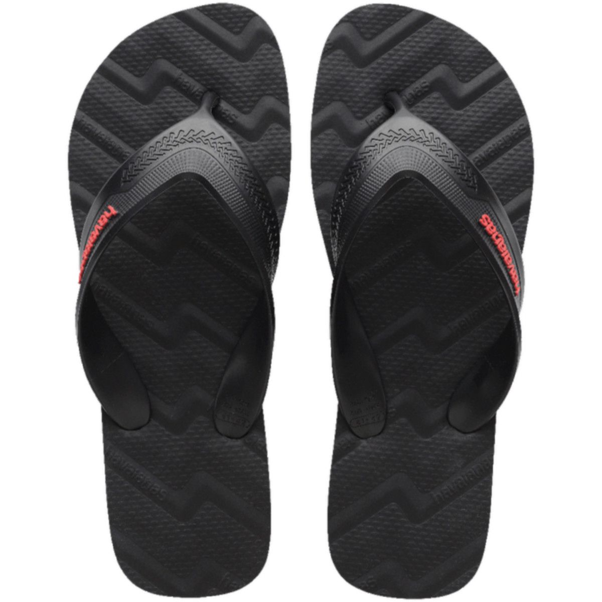 Chinelo Havaianas Track Waves-Preto