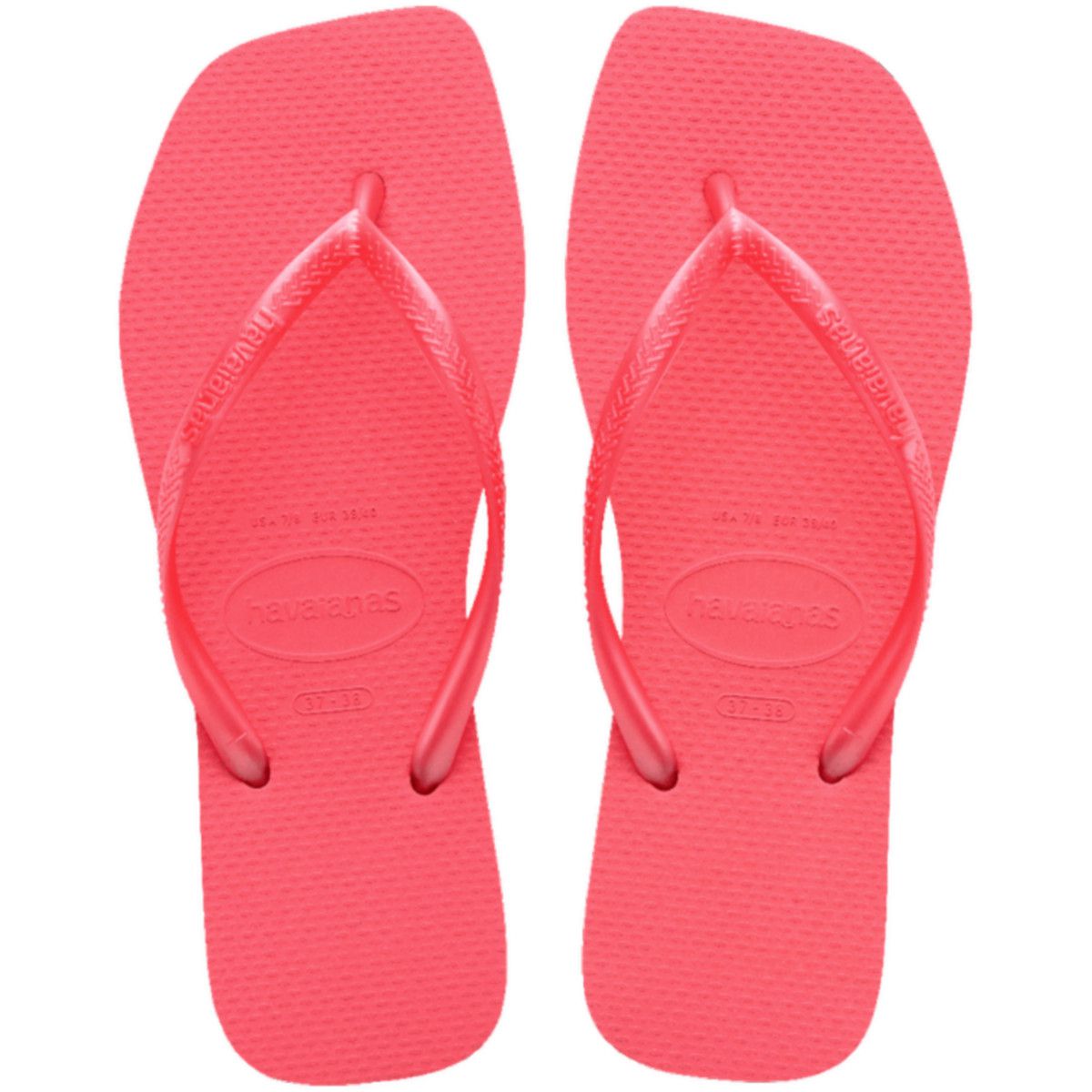 Chinelo Havaianas Slim Square-Coral Tropical