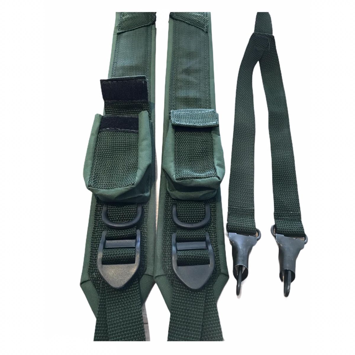 Suspensório De Serviço Com Bolsos Fecho Metal - 05... - SHOPPINGMILITAR