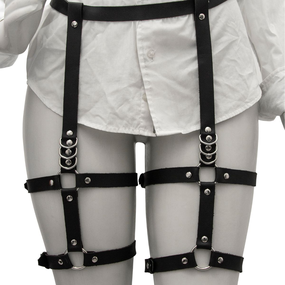 Harness de Coxa e Cintura com Duas Tiras em Cada Perna