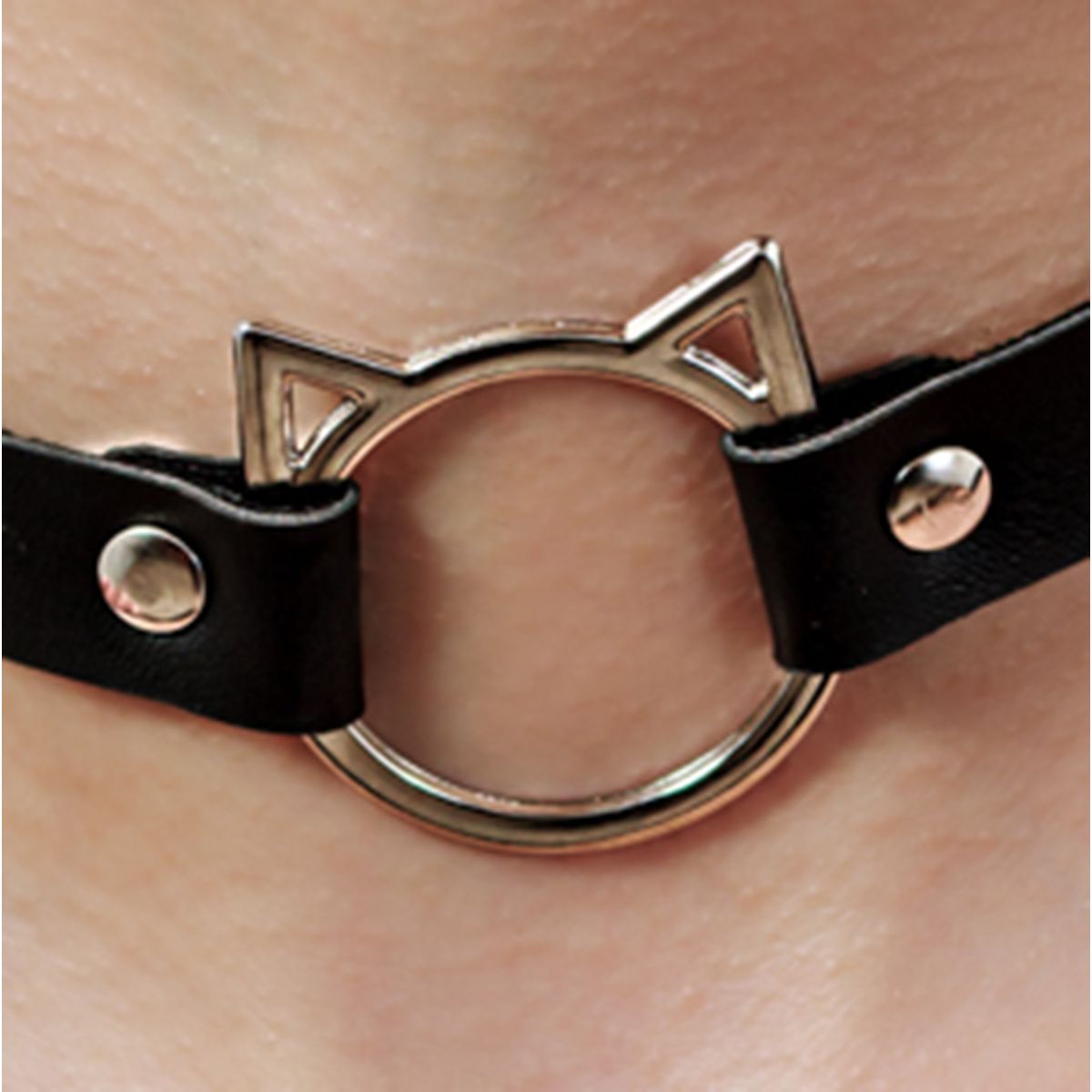 Choker Gargantilha com Pingente de Gatinho
