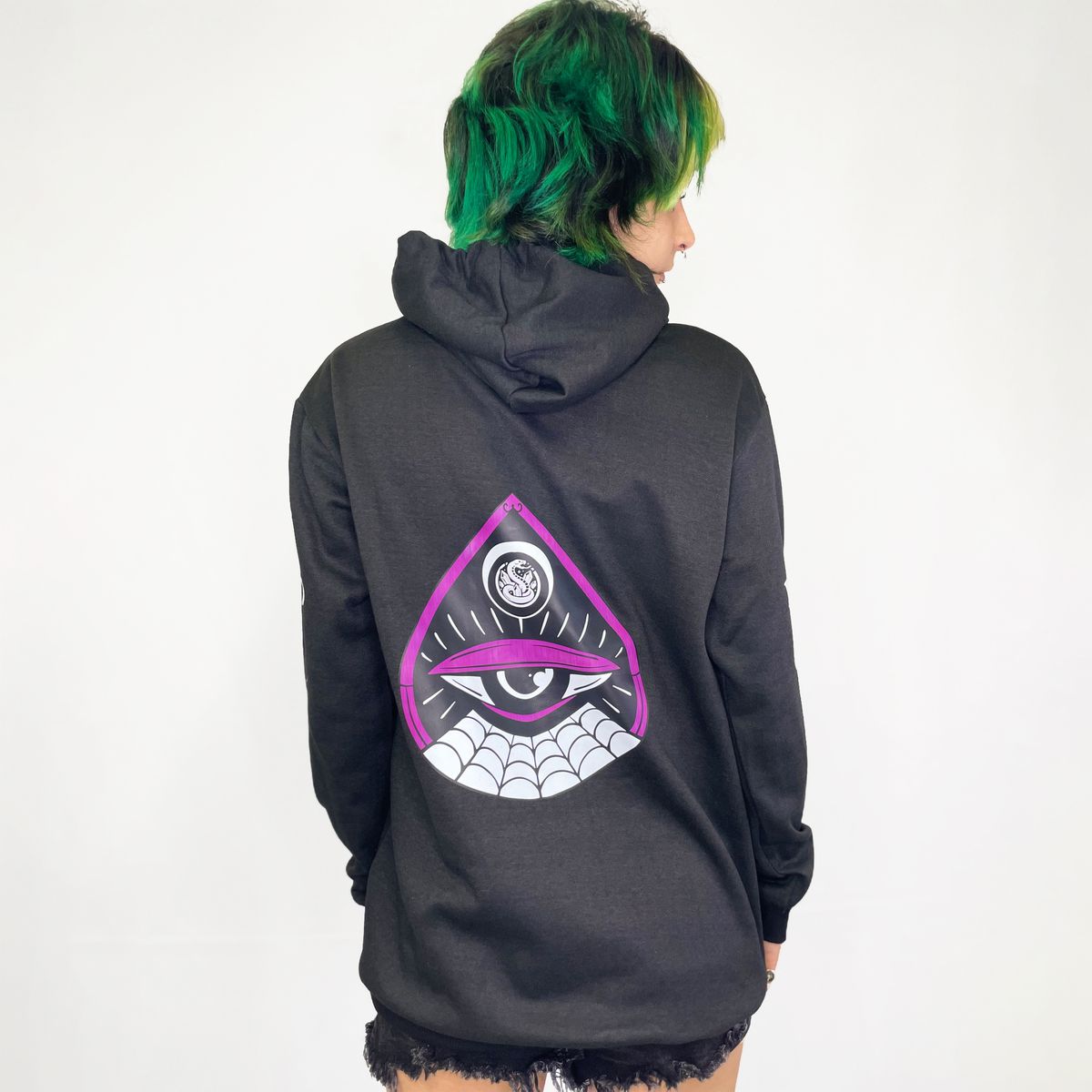 Moletom Canguru Preto Ouija Eye