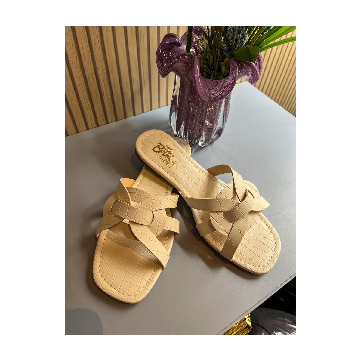 Rasteirinha dragon Off white - 1098 - Toque da Bella