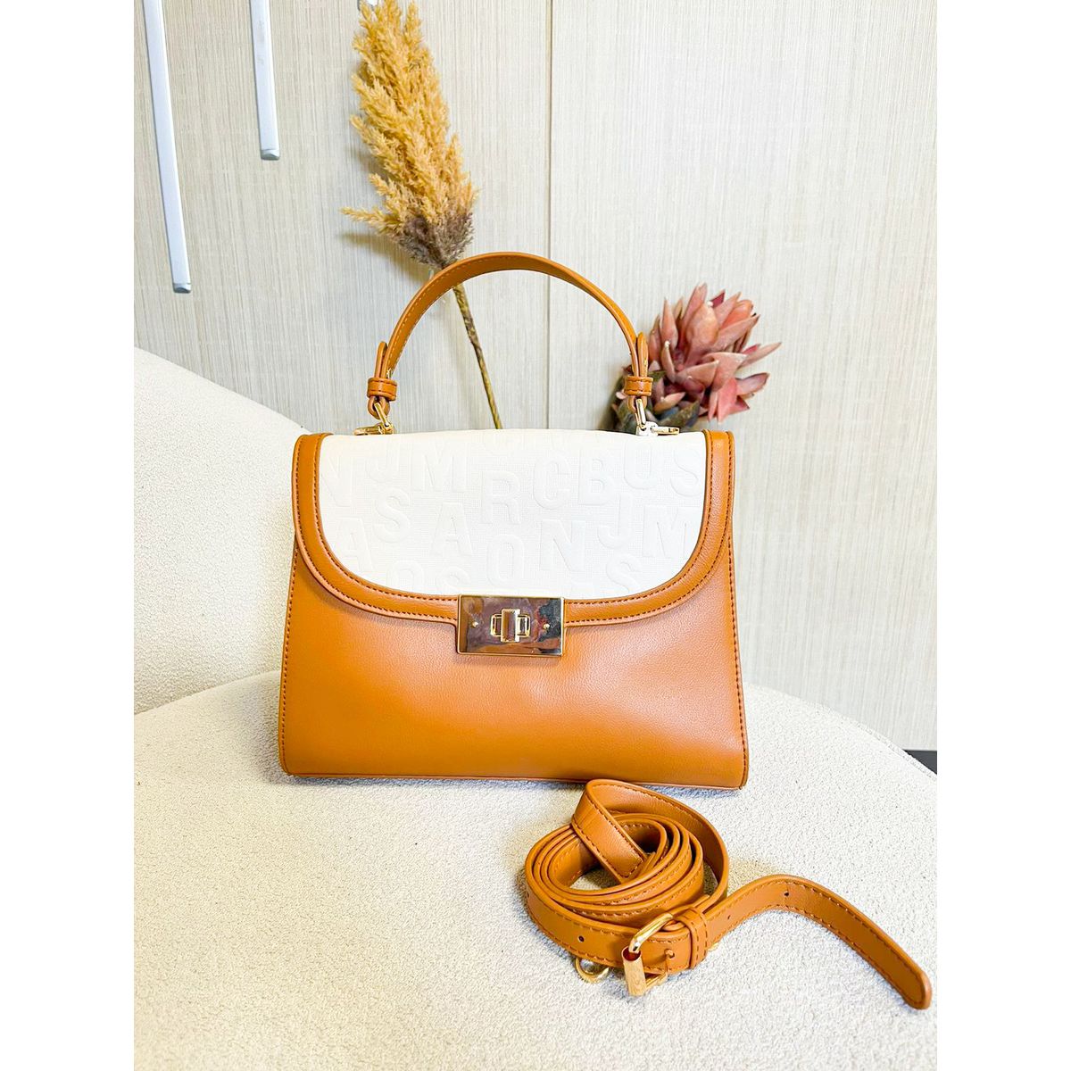 Bolsa Luisa caramelo - 2132 - Toque da Bella