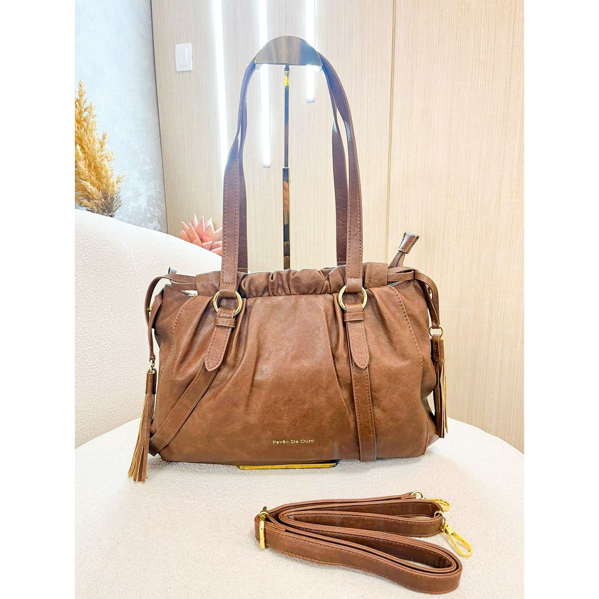 Bolsa Jaqueline marrom - 2787 - Toque da Bella
