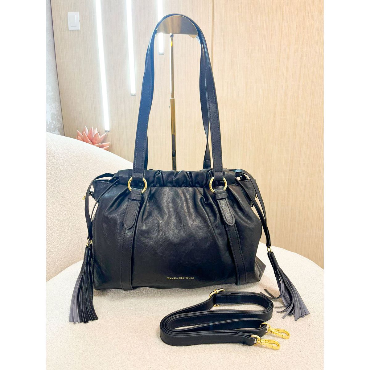 Bolsa Jaqueline preta - 2788 - Toque da Bella