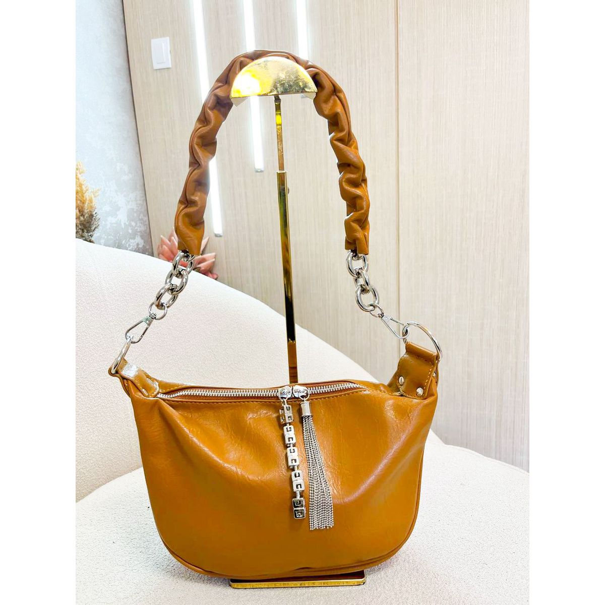 Bolsa Rebeca mel - 2824 - Toque da Bella