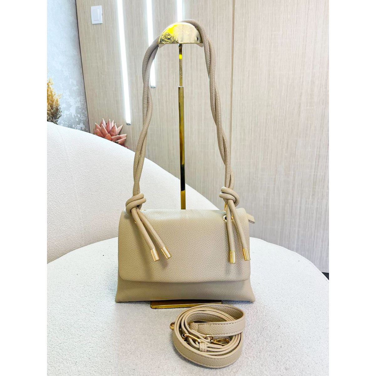 Bolsa Bela creme - 2827 - Toque da Bella