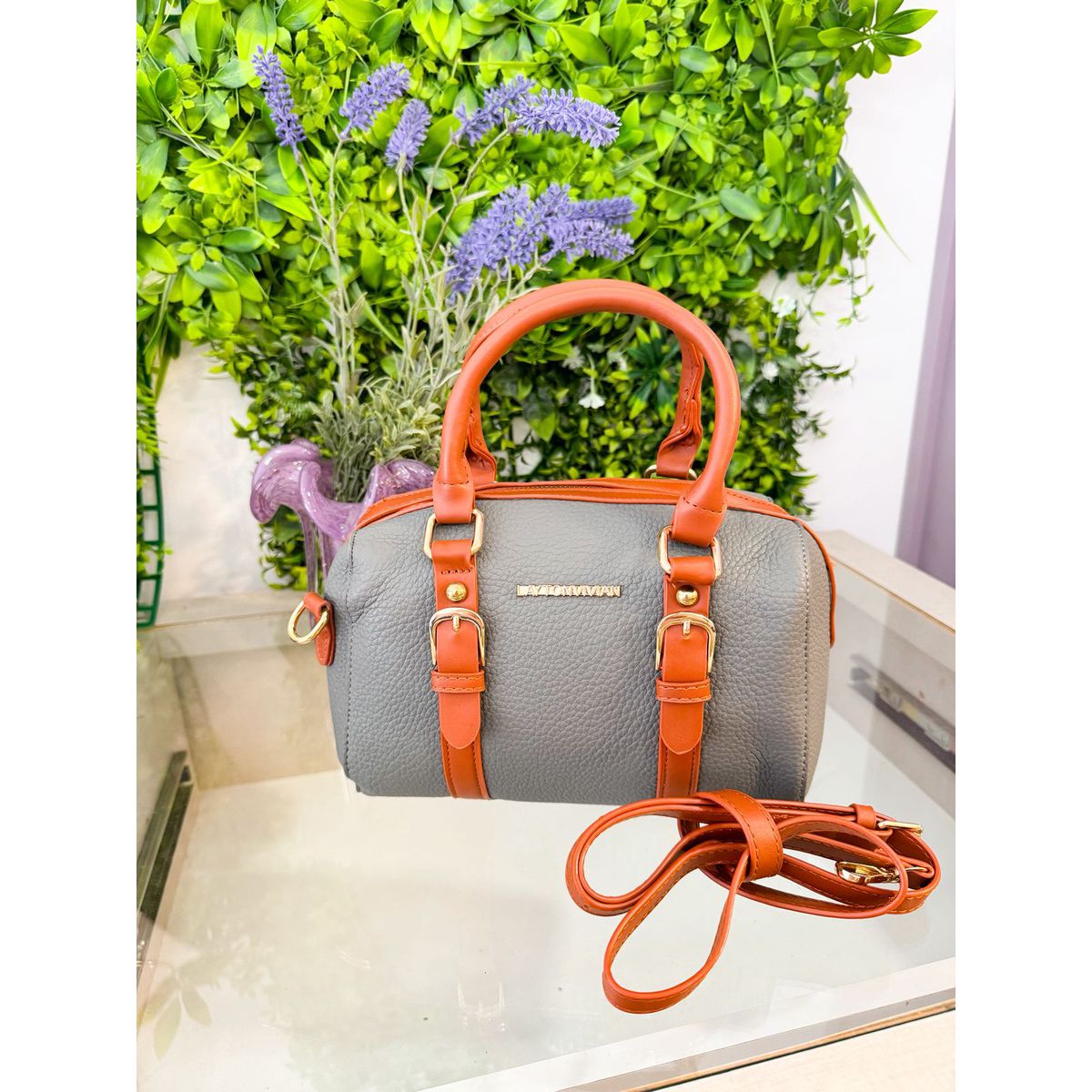Bolsa Jaine cinza - 28359 - Toque da Bella
