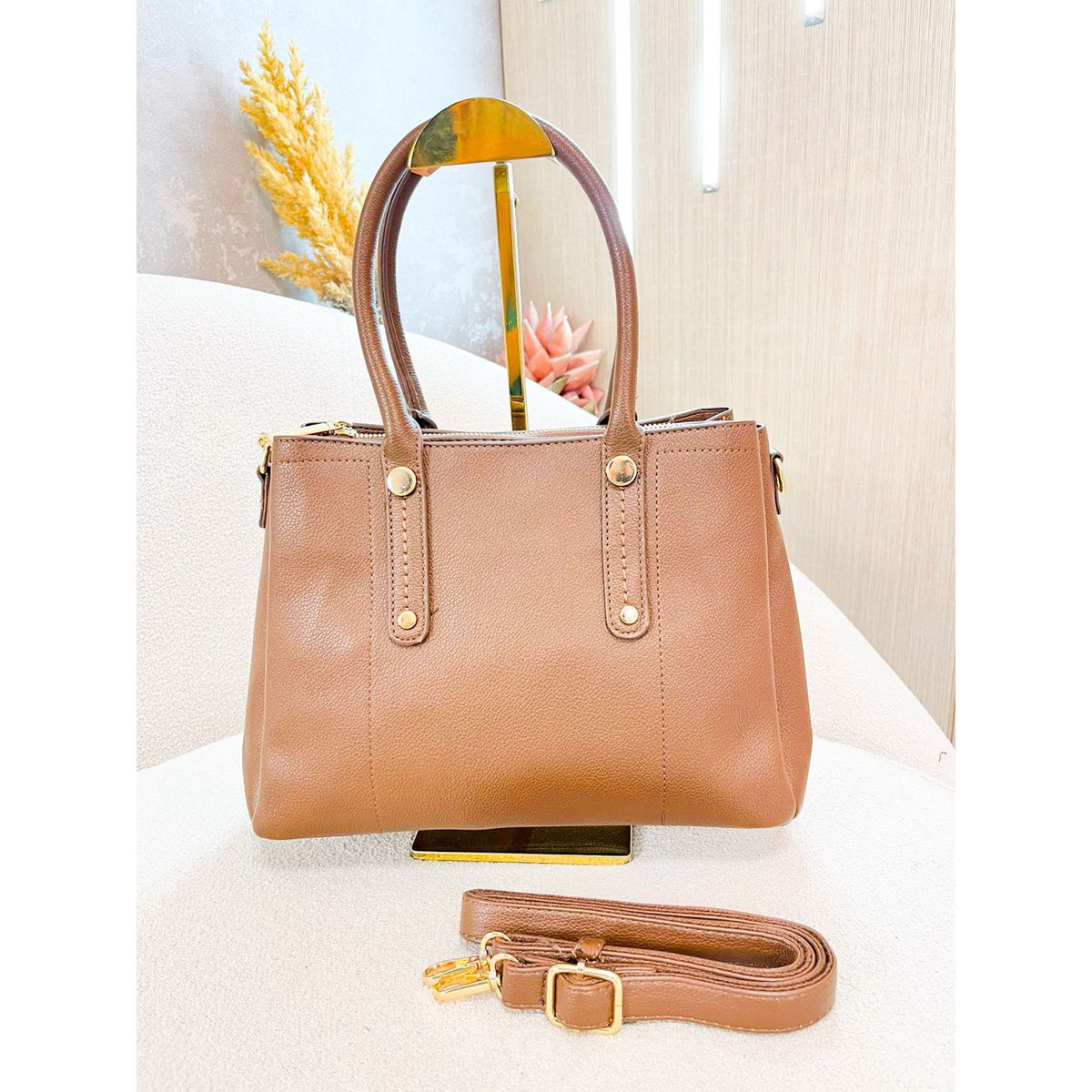 Bolsa Aila marrom - 28393 - Toque da Bella