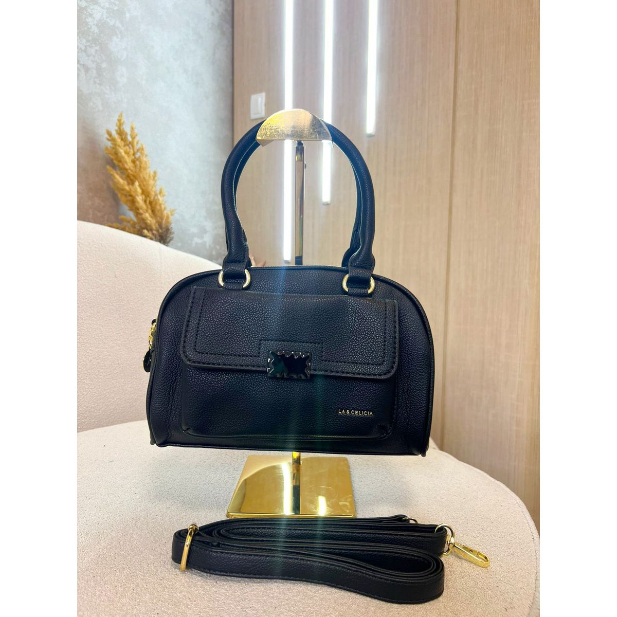 Bolsa Julia preta - 28351 - Toque da Bella