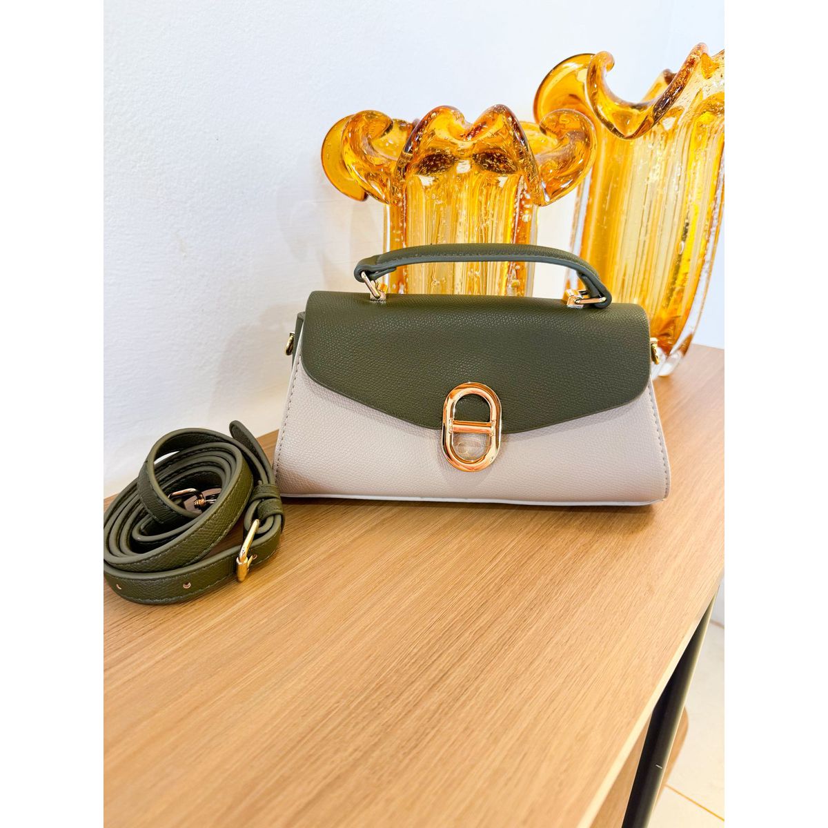 Bolsa Lis off com verde - 29437 - Toque da Bella