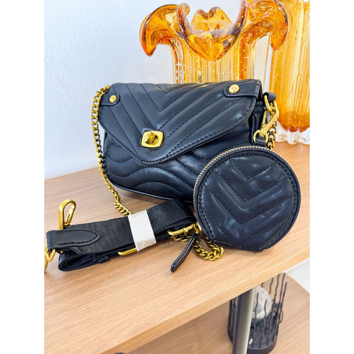 Bolsa Cris preta - 29449 - Toque da Bella
