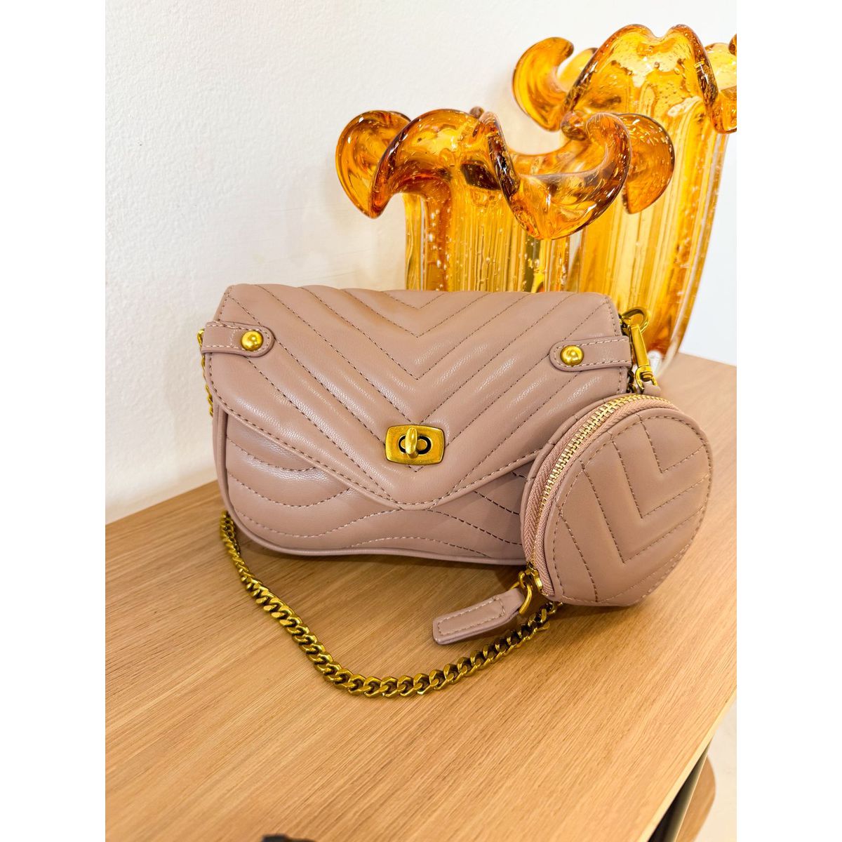 Bolsa Cris nude - 29451 - Toque da Bella