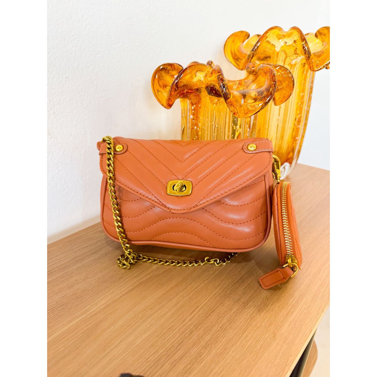 Bolsa Cris caramelo - 29450 - Toque da Bella