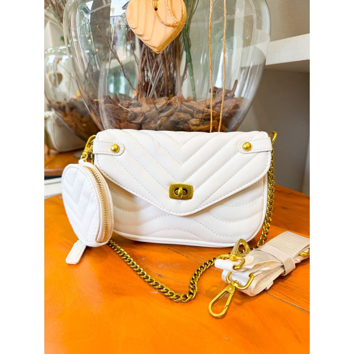 Bolsa Cris branca - 29463 - Toque da Bella