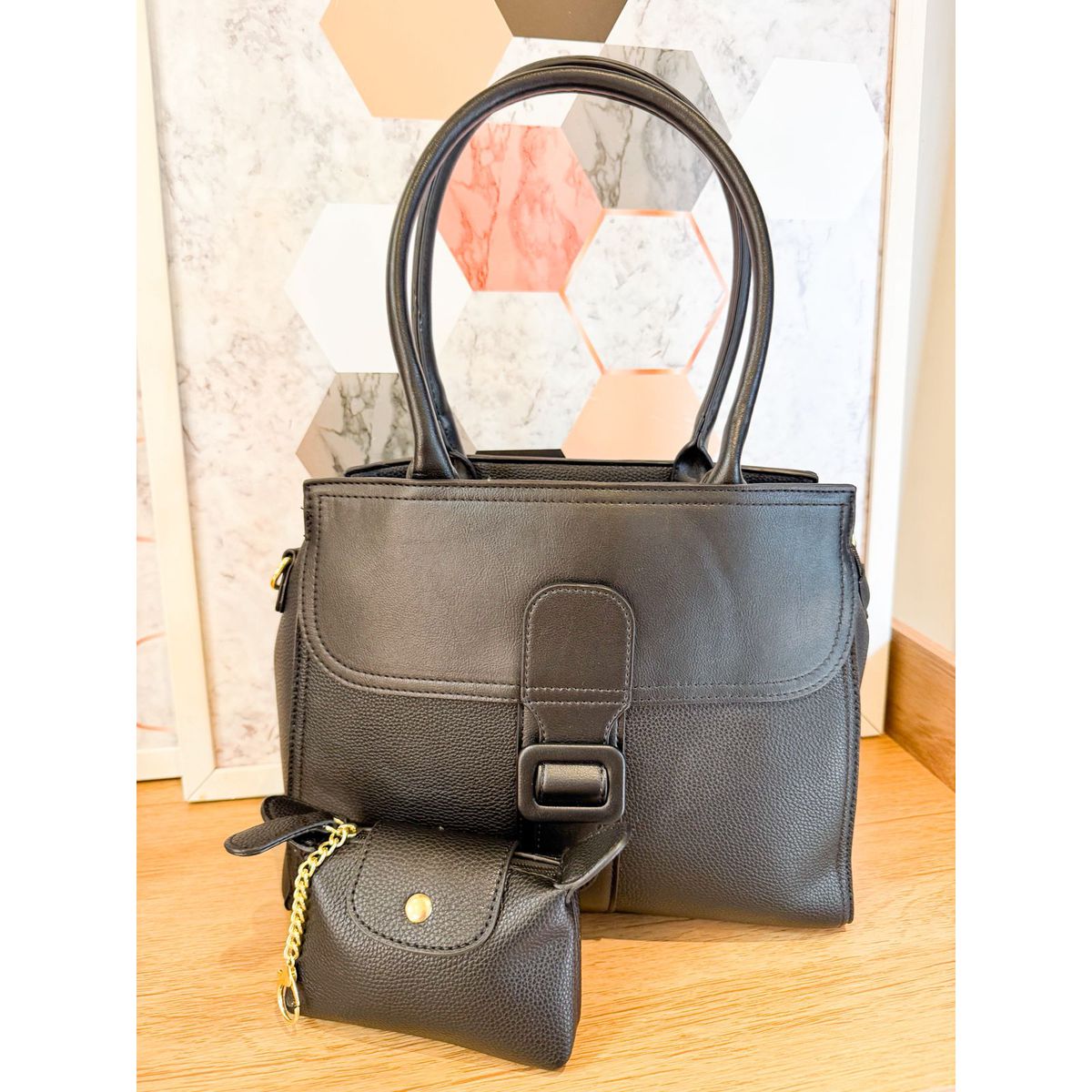 Bolsa Celina preta - 29484 - Toque da Bella