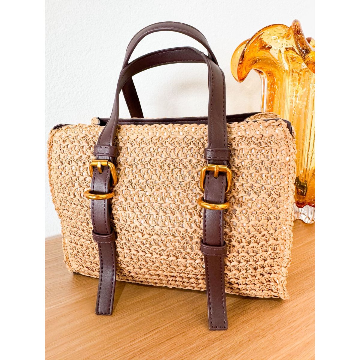 Bolsa Ipanema palha - 29526 - Toque da Bella