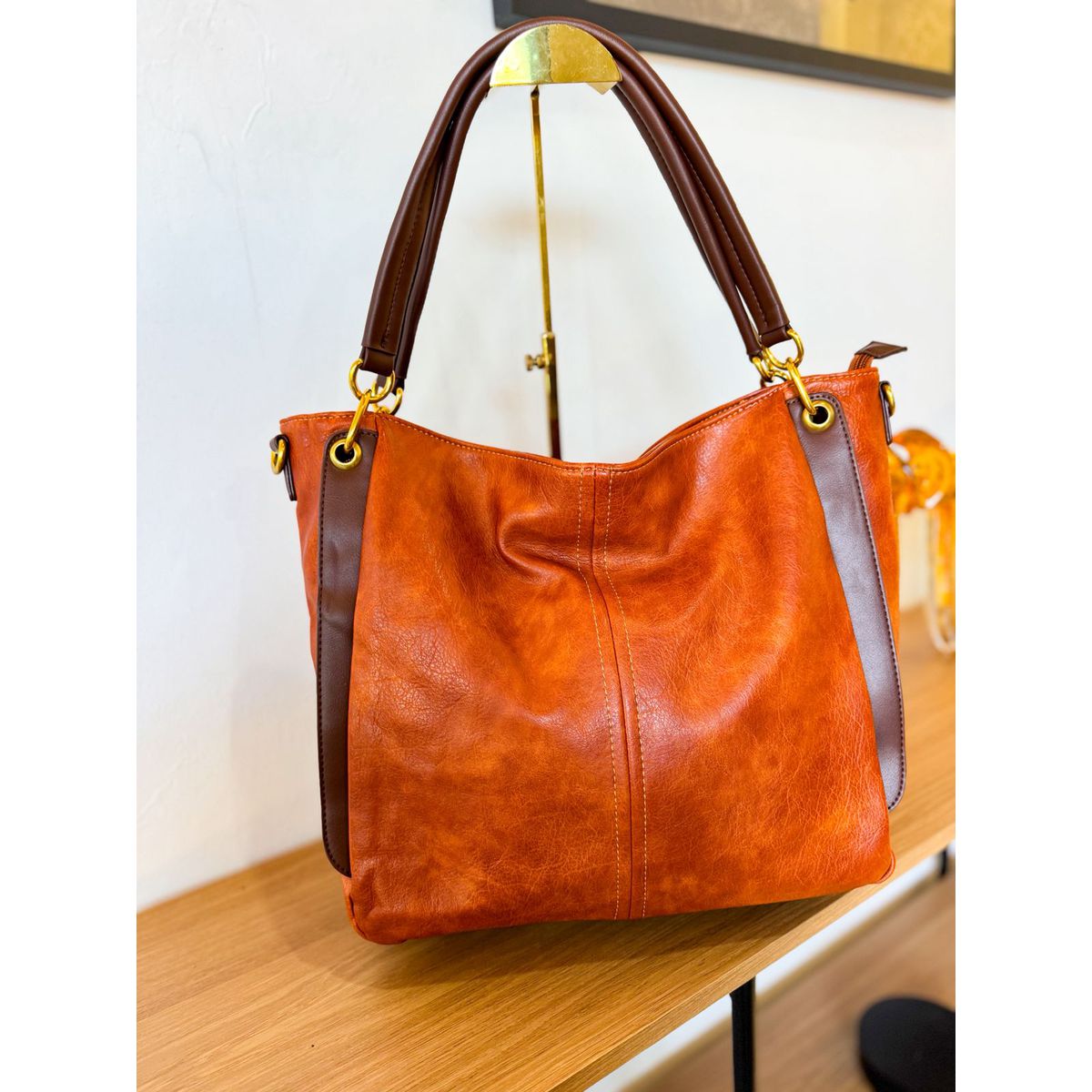 Bolsa Juliana caramelo - 29572 - Toque da Bella