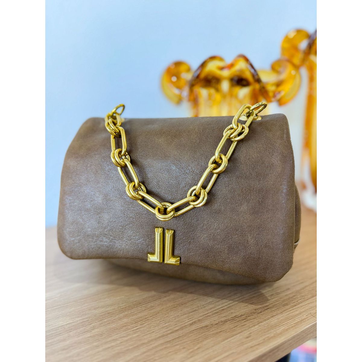 Bolsa Clara marrom - 29593 - Toque da Bella